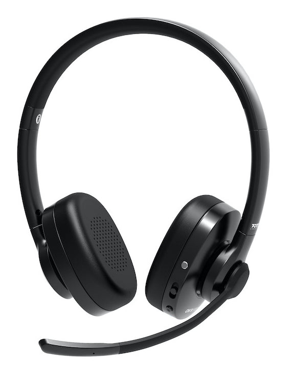 Port Designs 912002 headphones/headset Wireless Head-band Office/Call center Bluetooth Black