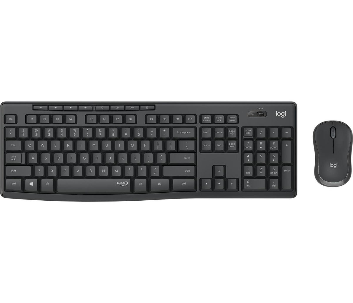 Logitech MK295 keyboard RF Wireless QWERTY French Black MK295, Standard, RF Wireless, QWERTY, Black, Mouse included