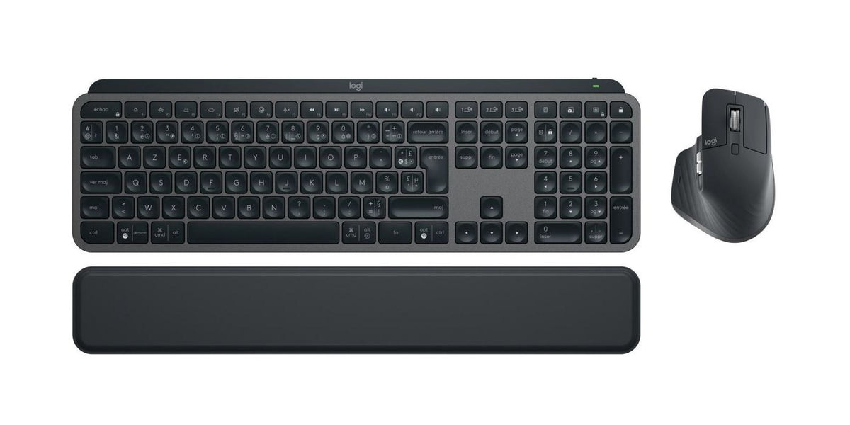 Logitech Mx Keys S Combo Keyboard Mouse Included Rf Wireless + Bluetooth Azerty Belgian Graphite