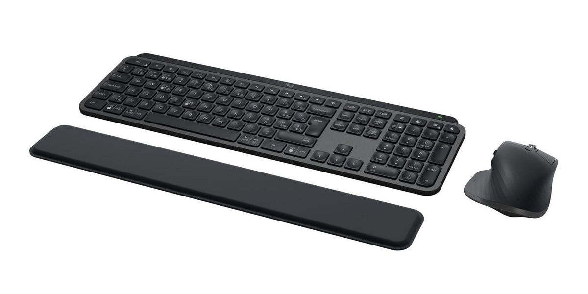 Logitech Mx Keys S Combo Keyboard Mouse Included Rf Wireless + Bluetooth Qwertz Swiss Graphite