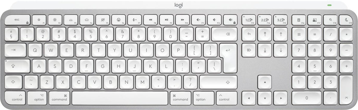 Logitech Mx Keys S For Mac Keyboard Office Rf Wireless + Bluetooth Qwerty Us International Aluminium, White