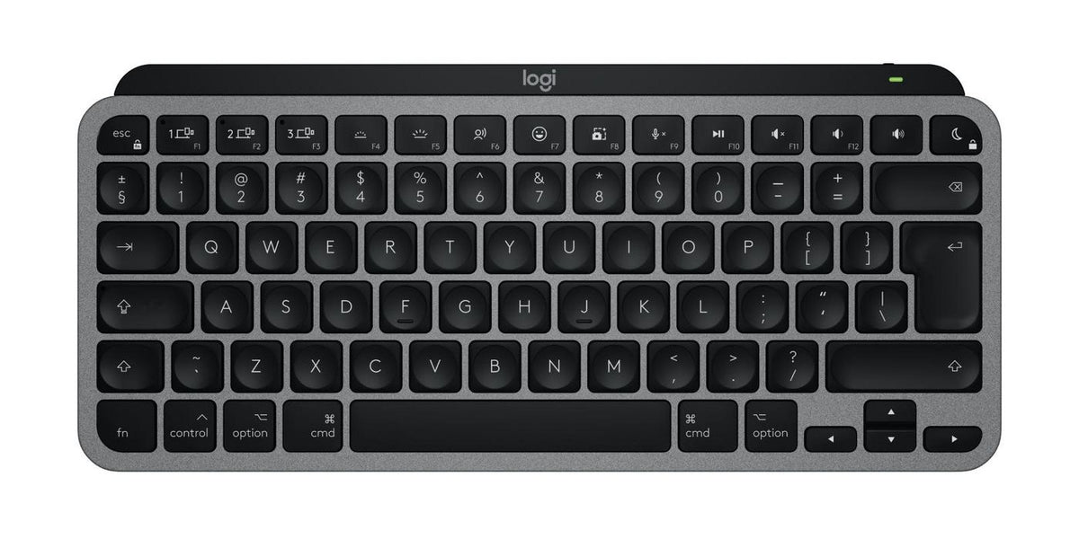 Logitech Mx Keys Mini For Mac Keyboard Home/Office Bluetooth Qwerty Us International Black, Grey