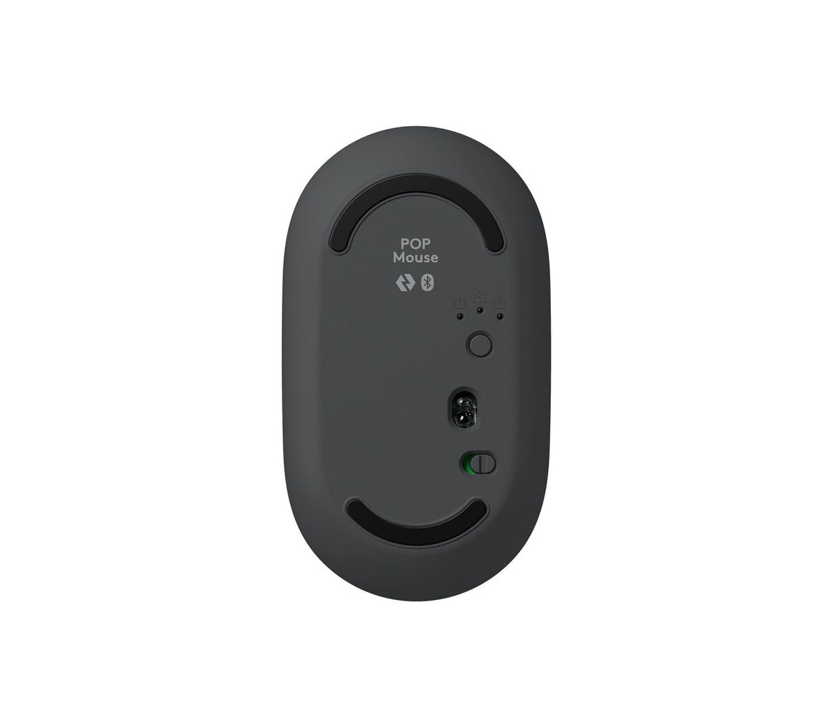 Logitech Pop Icon Combo Keyboard Mouse Included Universal Bluetooth Qzerty Danish, Norwegian, Swedish Graphite, Green