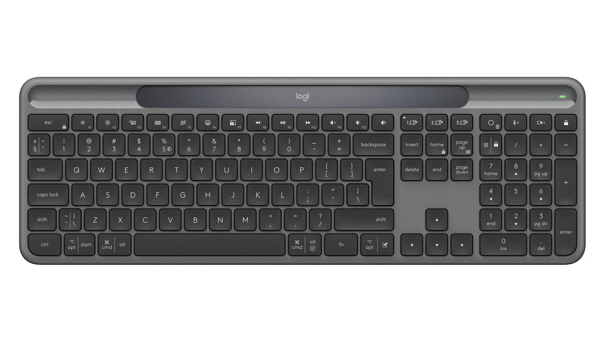 Logitech Signature Slim Solar+ K980 Keyboard Universal Rf Wireless + Bluetooth Qwerty Uk International Graphite