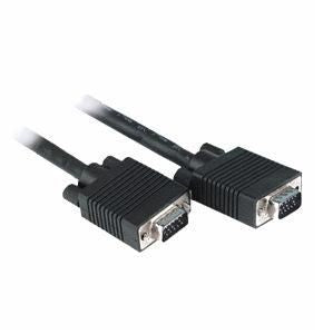 Mercodan Monitor cable HQ metal housing black 30.0m, VGA: Male - VGA: Male, 1920x1200, Fuga, metal housing