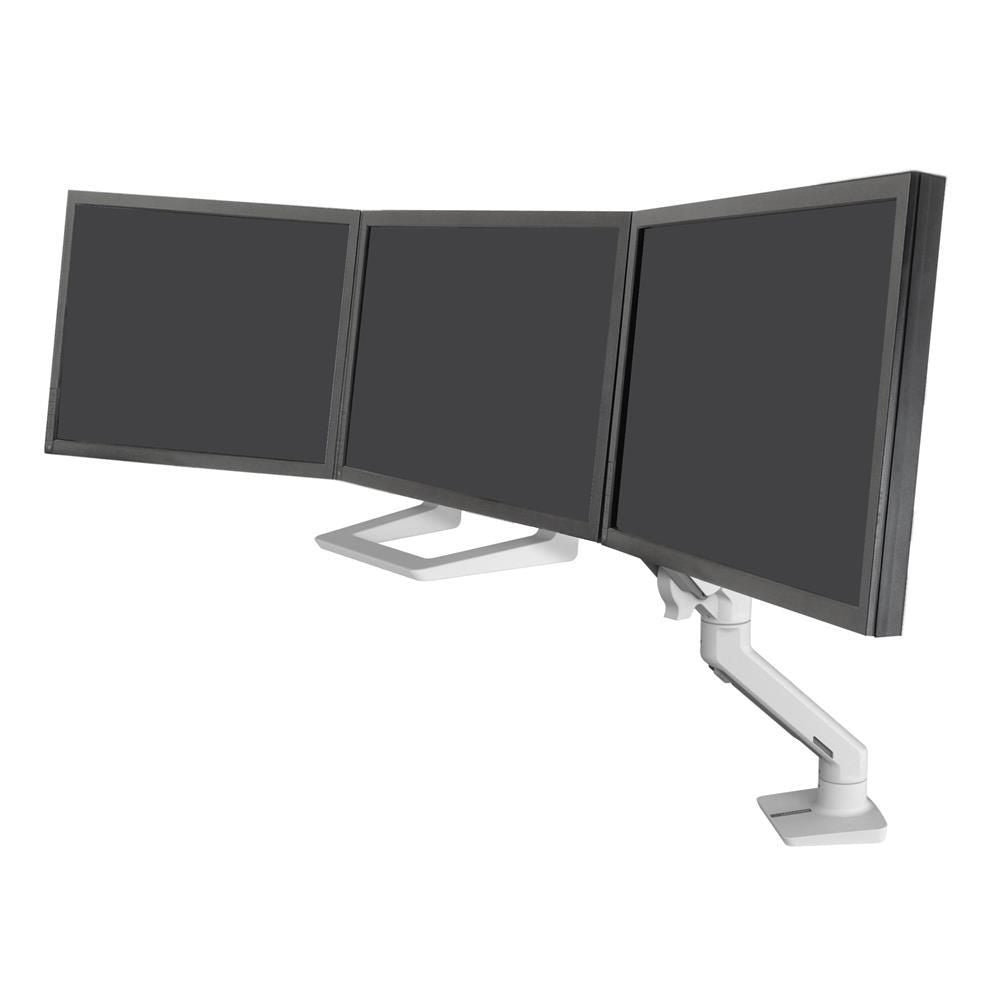 Ergotron HX TRIPLE MONITOR BOW KIT 98-009-216, White, 4.6 kg, Wall, 75 x 75,100 x 100 mm, 61 cm (24"), -75 - 75°