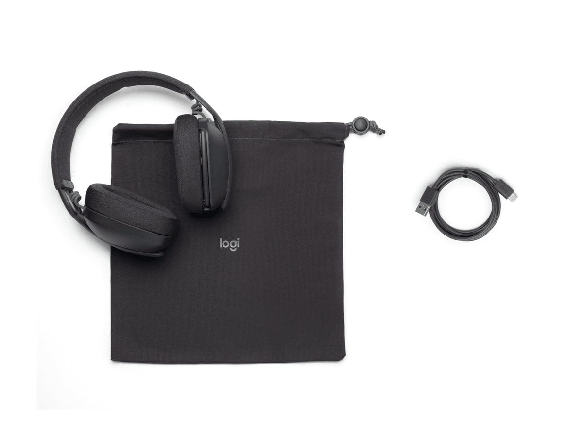 Logitech Zone Vibe Wireless Headset Head-band Calls/Music USB Type-C Bluetooth Graphite