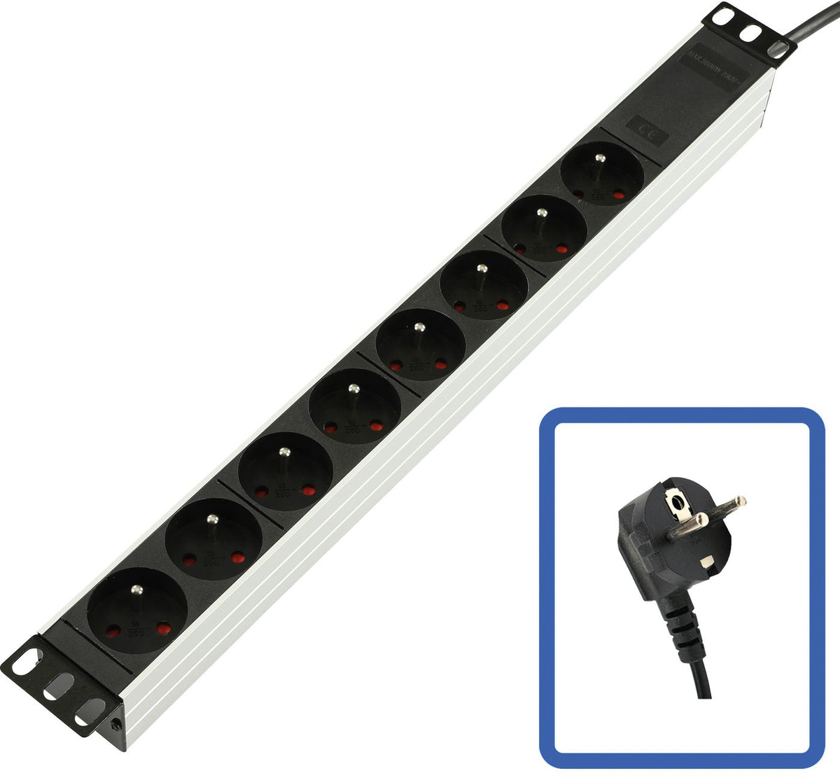 Lanview TUPS032 power distribution unit (PDU) 1U Black