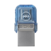 DELL AB135418 USB flash drive 64 GB USB Type-A / USB Type-C 3.2 Gen 1 (3.1 Gen 1) Blue, Silver