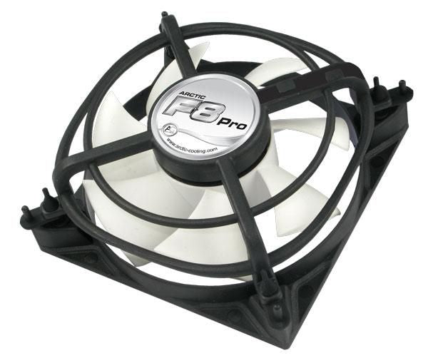 Arctic 80*80*38,5 F8 Pro F8 Pro - Case Fan with Vibration Absorption, Computer case, Plastic, 82 g, 80 x 80 x 34 mm, 3-pin,