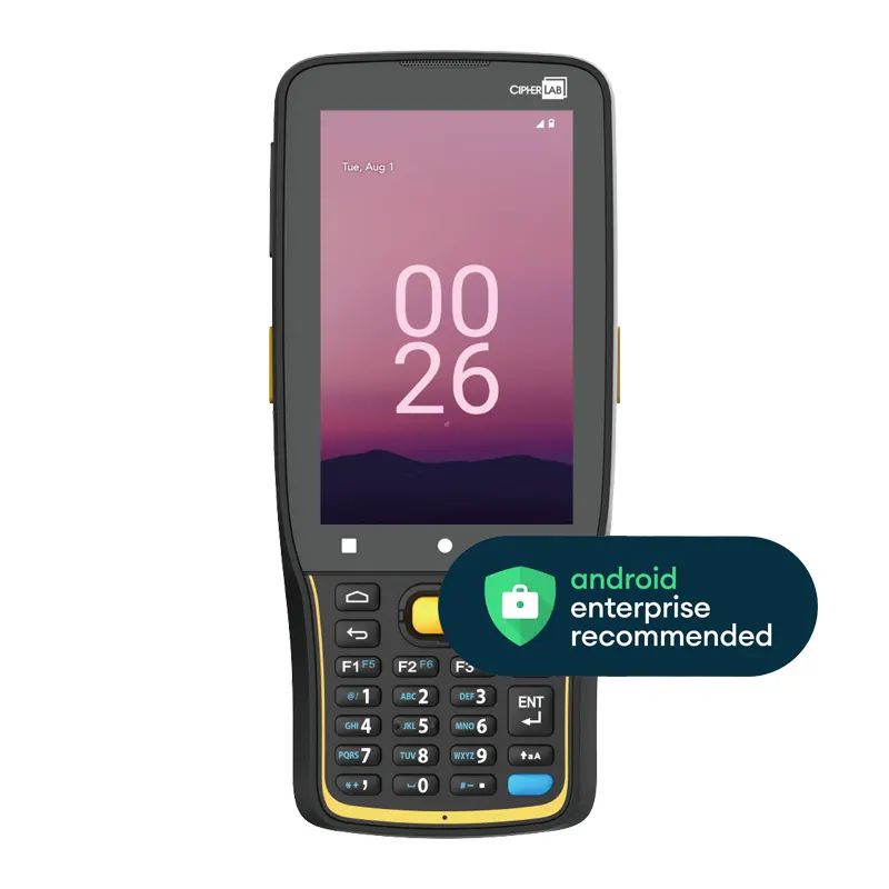 CipherLab RK26 WiFi,BT,NFC,MR 2D SE4750MR,4/64GB,16MP,28Key Num+Fn,Simple Package,No Adapter/Plug,A12 GMS,4000mAh