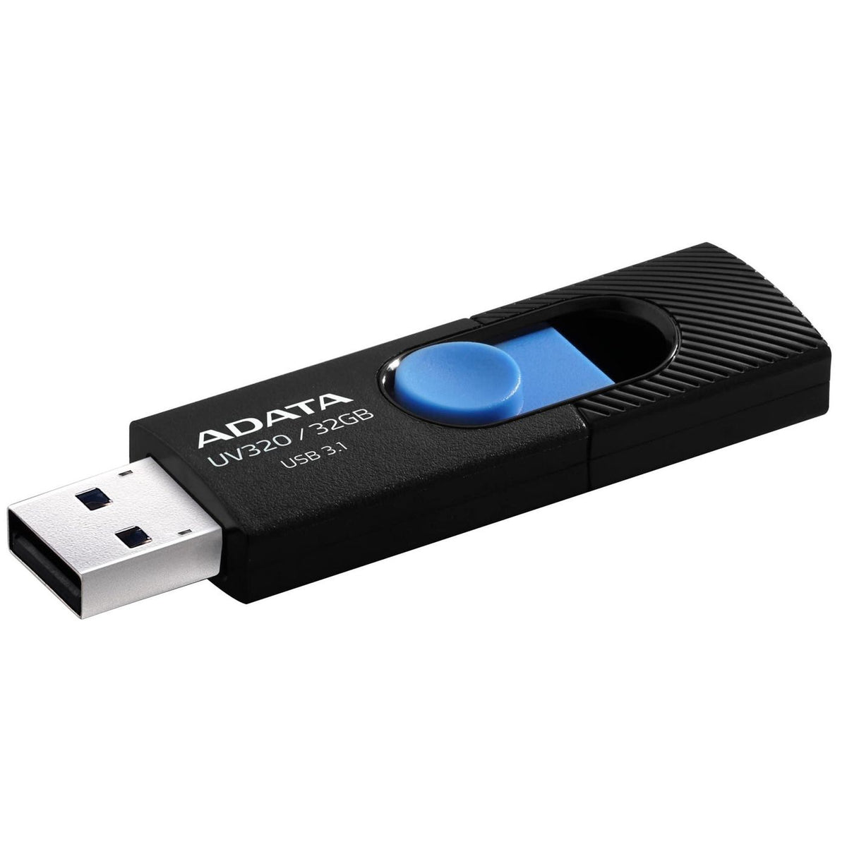 ADATA 32GB UV320 USB 3.1. Black/Blue DashDrive - USB Flash Drives Backward compatible with USB 2.0