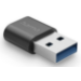 Hama USB Adapter, USB-A Plug - USB-C Socket, USB 3.2 Gen2, 10 Gbit/s