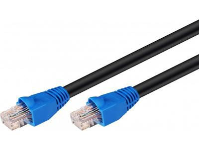 MicroConnect U/UTP CAT6 60M OUTDOOR USE UV and water resistant, SOLID, 4x2xAWG 24 CCA, 60 Meter