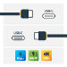 StarTech.com 6.6ft (2m) USB-C Cable, USB 5Gbps, 60W (3A) Power Delivery, 4K 60Hz DP Alt Mode, TPE Jacket - Thunderbolt Compatible