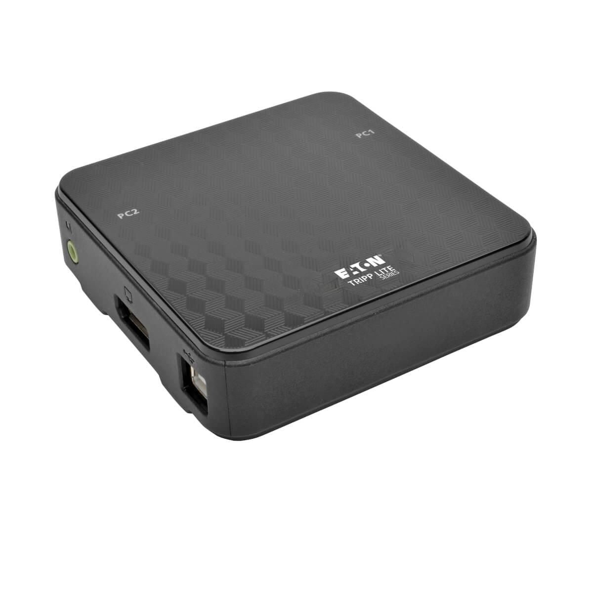 Tripp Lite 2-Port Displayport Kvm Switch 4K 60 Hz With Audio, Cables And Usb Peripheral Sharing