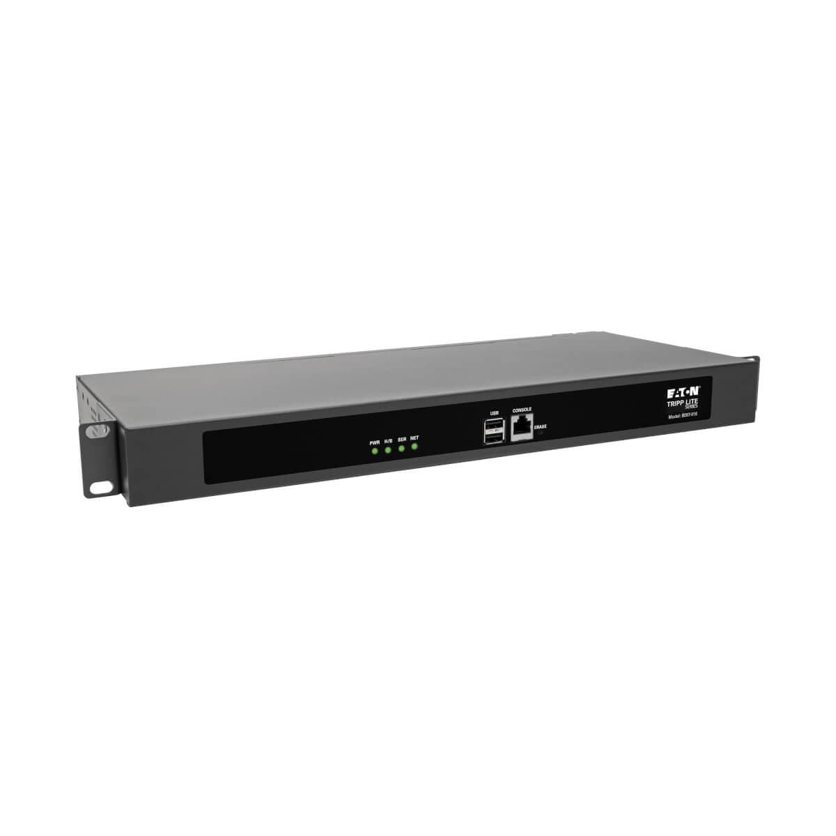 Tripp Lite 16-Port Console Server, Usb Ports (2) - Dual Gbe Nic, 4 Gb Flash, Desktop/1U Rack, Taa