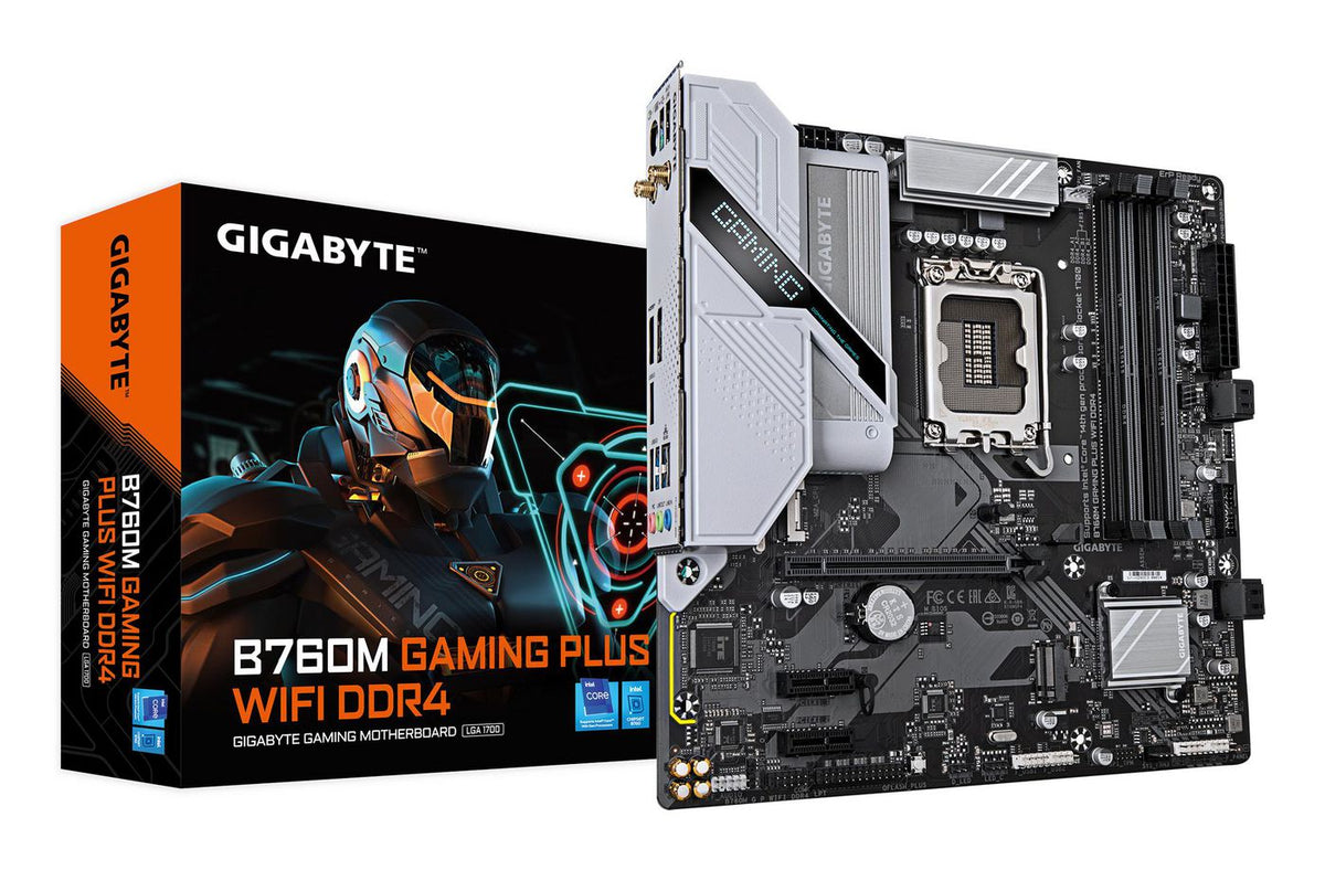 Gigabyte B760M Gaming Plus Wifi Ddr4 Motherboard - Supports 14Th Gen. Intel Core Cpus, 4+1+1 Phases Vrm, Up To 5333Mhz Ddr4 (Oc), 2Xpcie 4.0