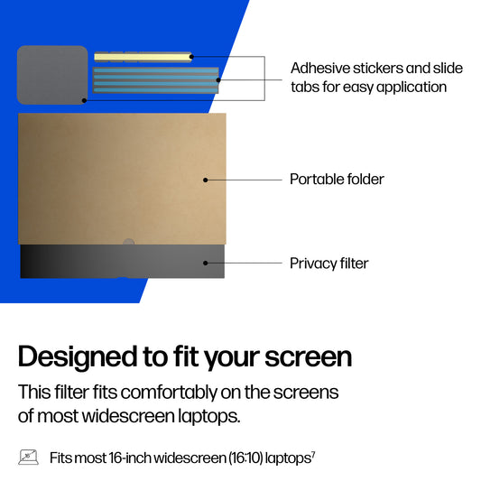 HP 16-inch Widescreen Laptop Privacy Filter