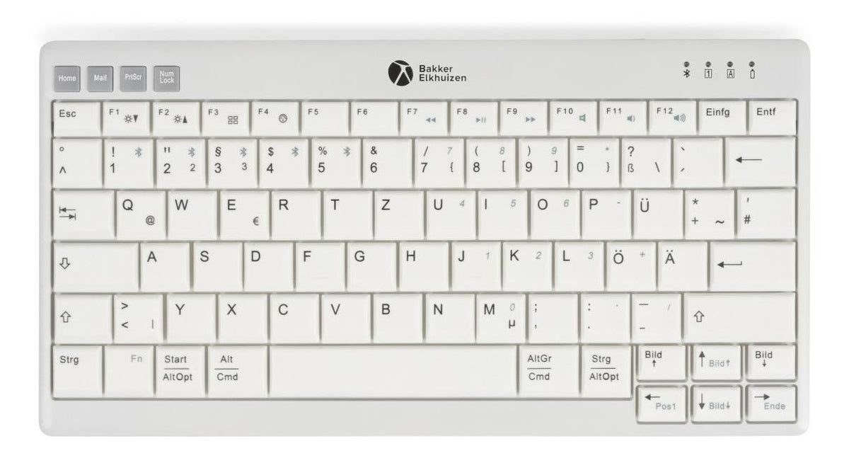 BakkerElkhuizen Ultraboard 950 V2 Keyboard Home Usb + Bluetooth Qwerty Uk English Dark Grey, Light Grey