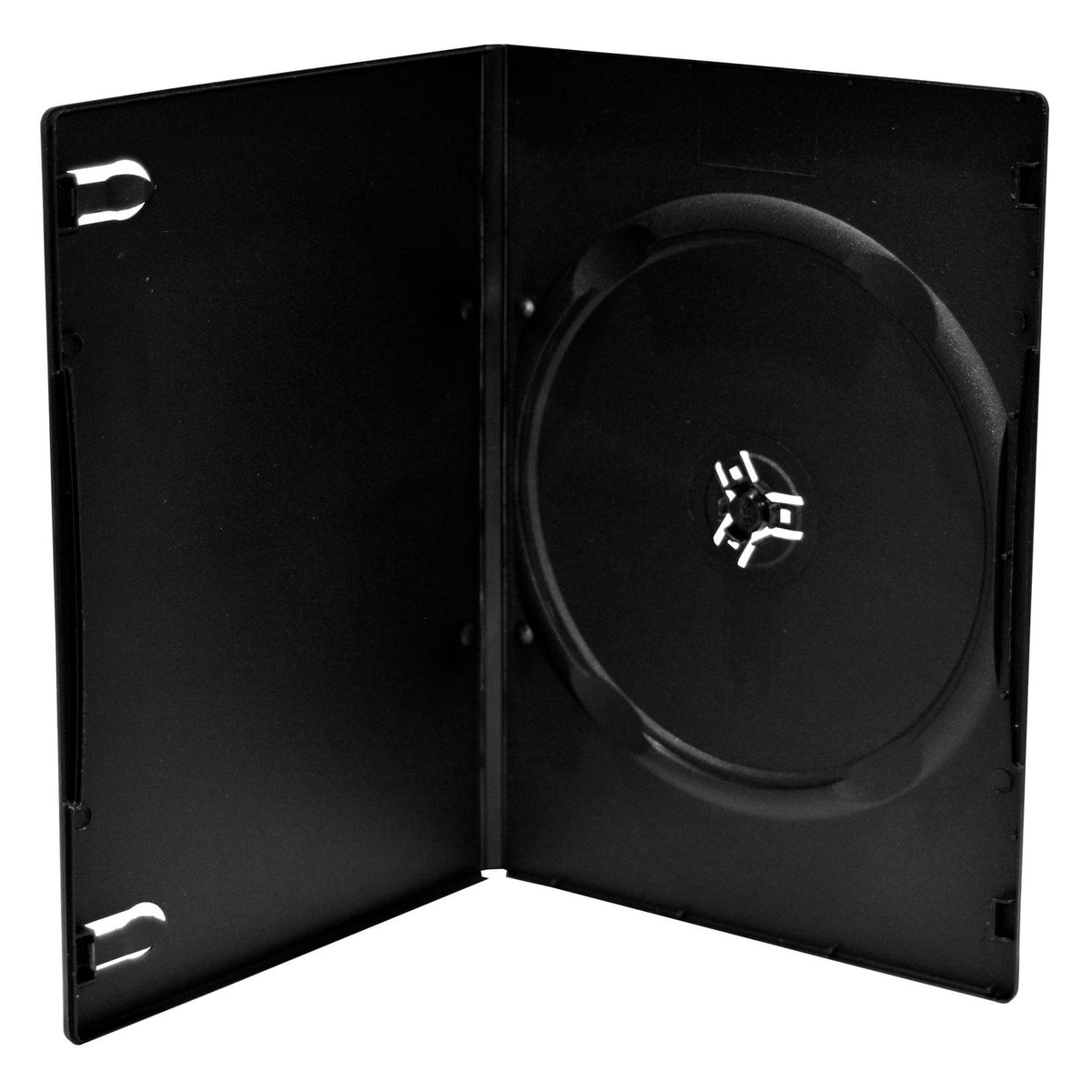 MediaRange DVD box 50pcs single slim BLK BOX13-M, DVD case, 1 discs, Black, Plastic, 120 mm, 136 mm