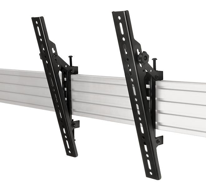 B-Tech Flat Screen Interface Arms System X Universal Interface Arms with Tilt - VESA 400, Flat panel mount arm, Black, 70 kg, Rail, 177.8 cm