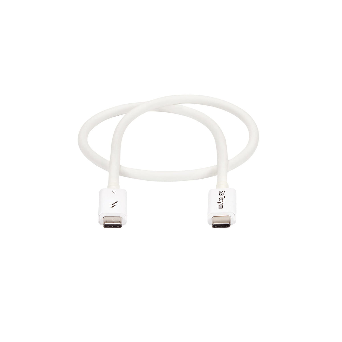 StarTech.com 1.6ft (50cm) Thunderbolt 3 Cable, 40Gbps, 100W PD, 4K/5K, Thunderbolt Certified, Compatible with Thunderbolt 4/USB 3.2/DisplayPort
