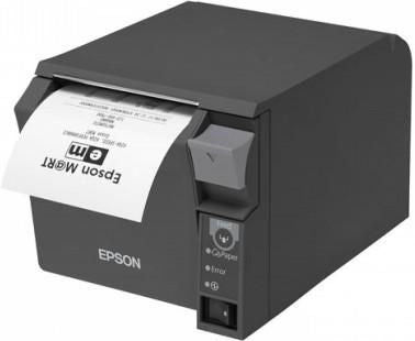 Epson TM-T70II, USB, RS232 dark grey, 180dpi incl.: power supply unit, power cable (EU), order separately: interface cable