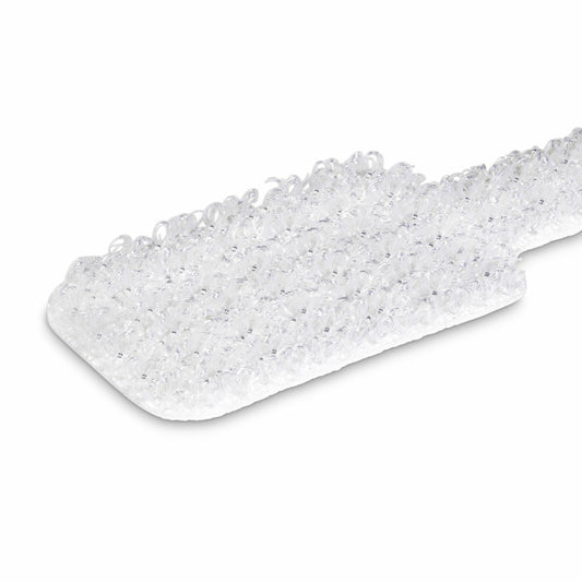 StarTech.com 3.5in (9cm) Cable Labels, 100 Pack, White, Hook-to-Hook Fastener Cable Tags, Write-On Cord Labels for Cable Management, Cord Identification Tags