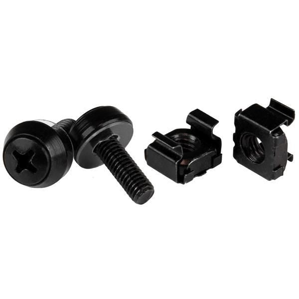 StarTech.com 50 PKG M5 SCREWS & CAGE NUTS M5 x 12mm - Screws and Cage Nuts - 50 Pack, Black, Screw, Black, 450 g, 50 pc(s), 15 cm, 125 mm