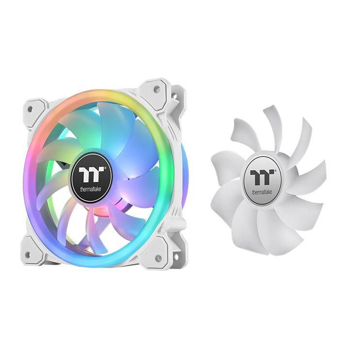 ThermalTake Swafan 12 Rgb Radiator Fan Tt Premium Edition White Computer Case Air Cooler 12 Cm 3 Pc(S)