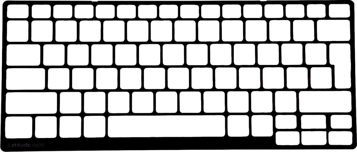 Dell Shourd for Keyboard, EU, (Single Pointing) CYDH8, Keyboard shroud, DELL, Latitude E5270 PARK CITY 12 CTO, E5270 PARK CITY 12 BTX
