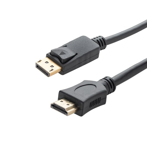 connektgear 1m DisplayPort to HDMI Connector Cable - Male to Male Gold Connectors