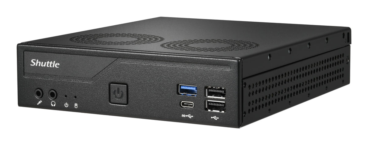 Shuttle XPС slim DH610V2 PC/workstation barebone 1.35L sized PC Black Intel H610 LGA 1700