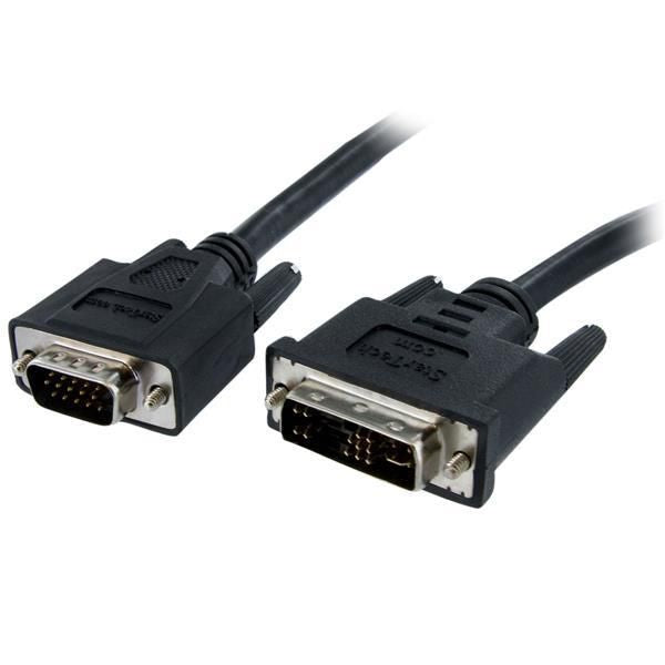 StarTech.com 5M DVI TO VGA MONITOR CABLE 5m DVI to VGA Display Monitor Cable M/M - DVI to VGA (15 Pin), 2 m, DVI-A, VGA (D-Sub), Nickel, Black,