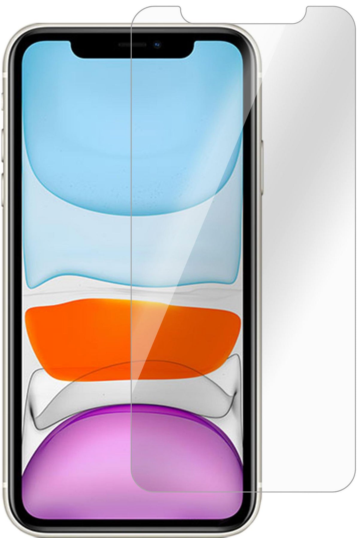 eSTUFF iPhone 11/XR Screen Protector. Full Cover Tempered Glass. Titan Shield. 25 pcs BULK pack