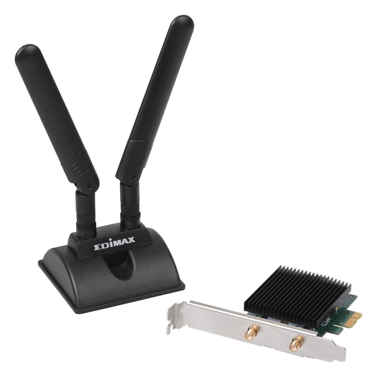 Edimax EW-7833AXP network card WLAN / Bluetooth 2400 Mbit/s EW-7833AXP, Wired, PCI Express, WLAN / Bluetooth, Wi-Fi 6 (802.11ax), 2400