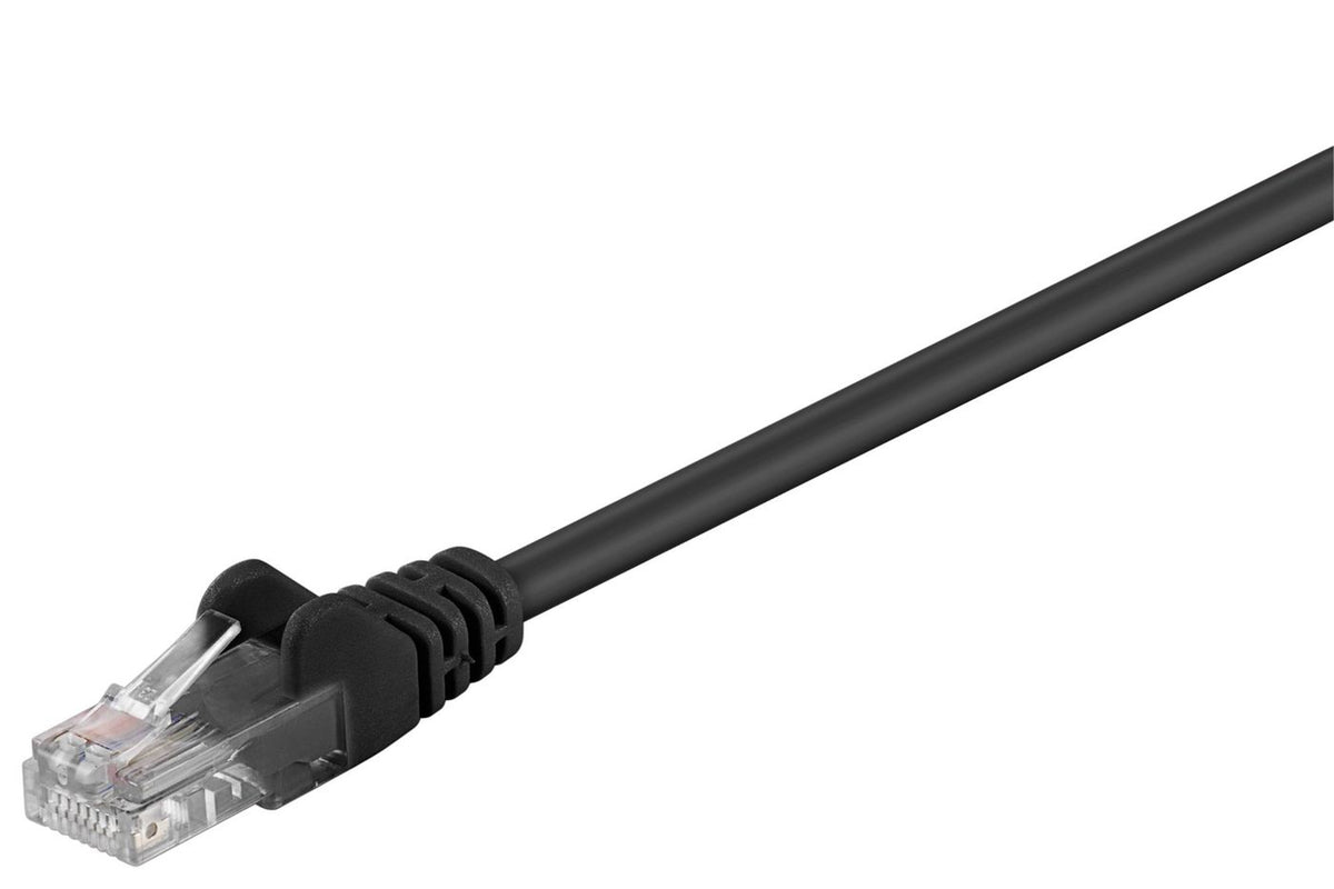 Microconnect B-UTP5005S networking cable Black 0.5 m Cat5e U/UTP (UTP) Round