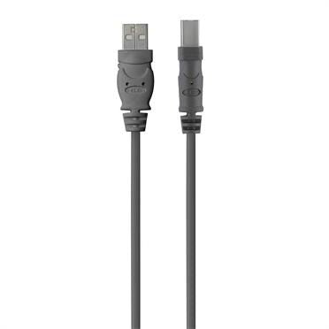 Belkin USB2.0 A - B CABLE 3M USB 2.0 A - USB 2.0 B, 3m, 3 m, USB A, USB B, 2.0, Male/Male, Grey