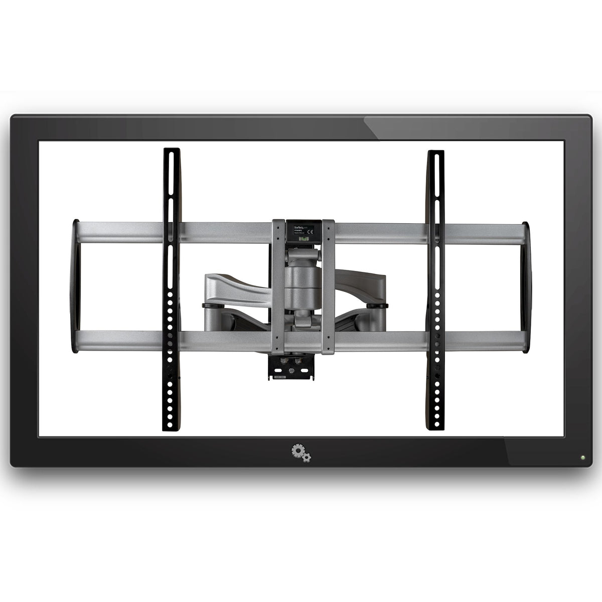 StarTech.com Full Motion TV Wall Mount - Heavy Duty Articulating TV Wall Mount Bracket for 32" to 75" (165lb/75kg) VESA Display - Universal Adjustable Tilt/Swivel Flat Screen Arm - Silver - TAA