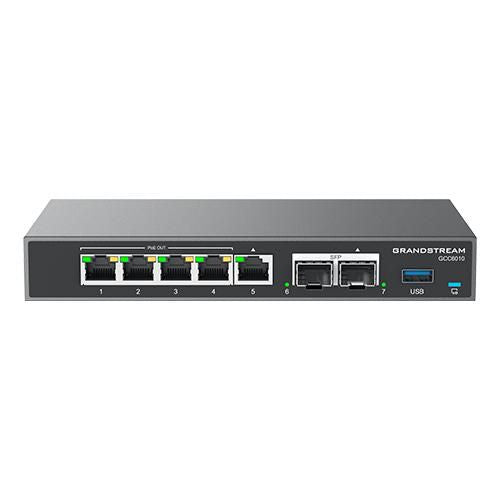 Grandstream Network Switch Gigabit Ethernet (10/100/1000) Power Over Ethernet (Poe) Black, Silver