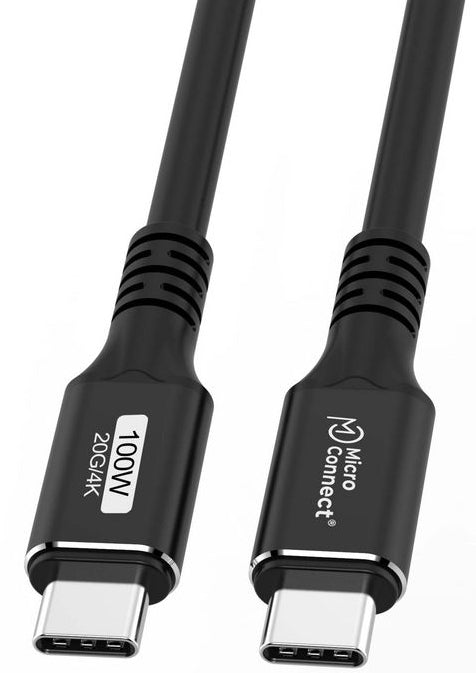 Microconnect USB3.2CC01.5 USB cable USB 3.2 Gen 2x2 1.5 m USB C Black