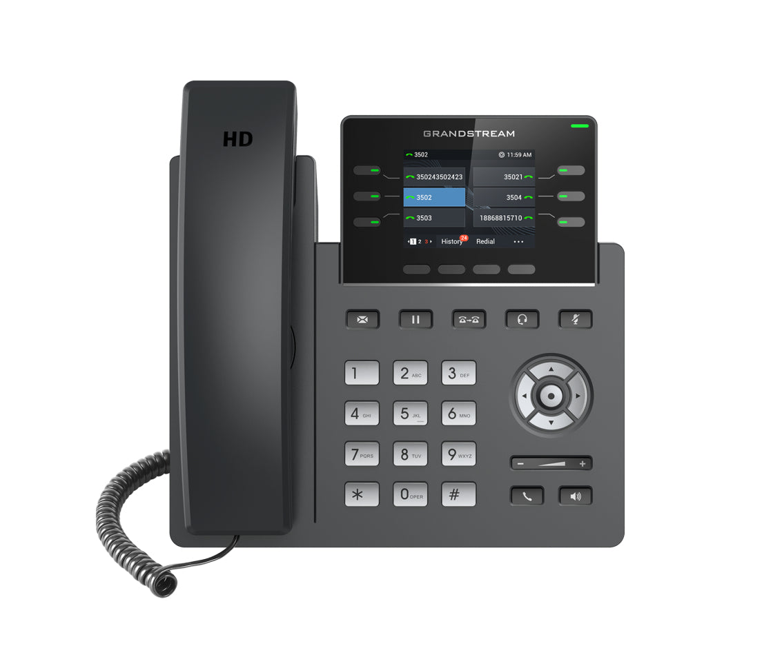 Grandstream Networks GRP2613W IP phone Black 4 lines TFT