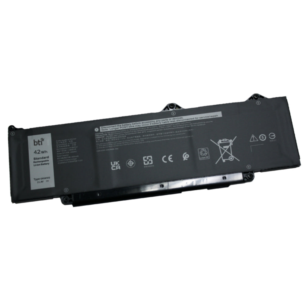 BTI 42Wh 3 cell 6CVCT compatible battery for DELL 79T1D CT1GY HKY76 6PCRX 9268W 16XGV MDPNX X3VH2 YRYYW 7TGXP R3T1W CC4D5 9DVJP V6PFC