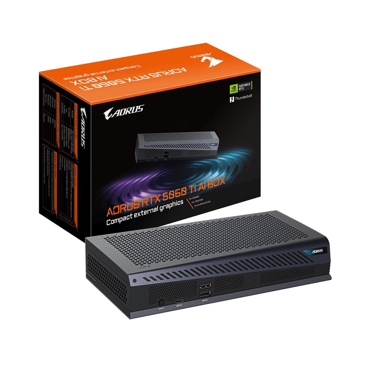 Gigabyte Ai Box Graphics Card - 16Gb Gddr7, 128Bit, Pci-E 5.0, 2572Mhz Core Clock, 3 X Dp 2.1, 1 X Hdmi 2.1, Gv-N506Tixeb-16Gd
