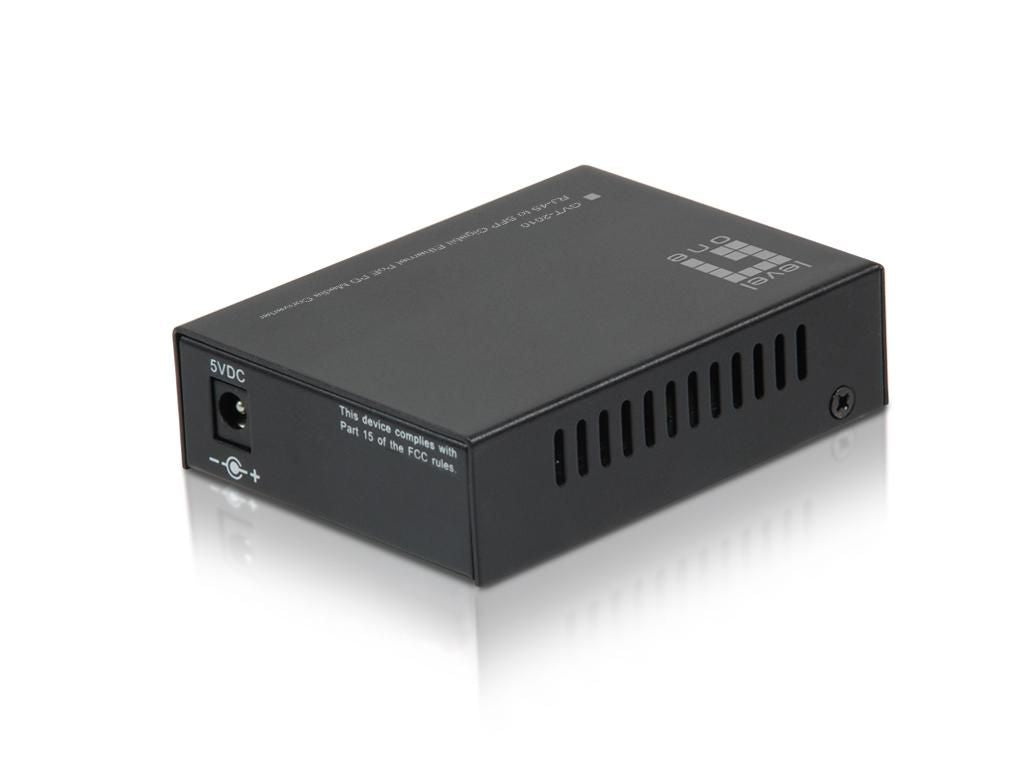 LevelOne RJ45 TO SFP GIGABIT POE PD RJ45 to SFP Gigabit Media Converter, PoE PD, IEEE 802.3,IEEE 802.3ab,IEEE 802.3af,IEEE 802.3at,IEEE