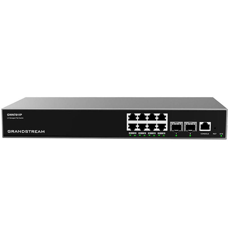 Grandstream Network Switch Managed L3 Gigabit Ethernet (10/100/1000) Power Over Ethernet (Poe) Grey