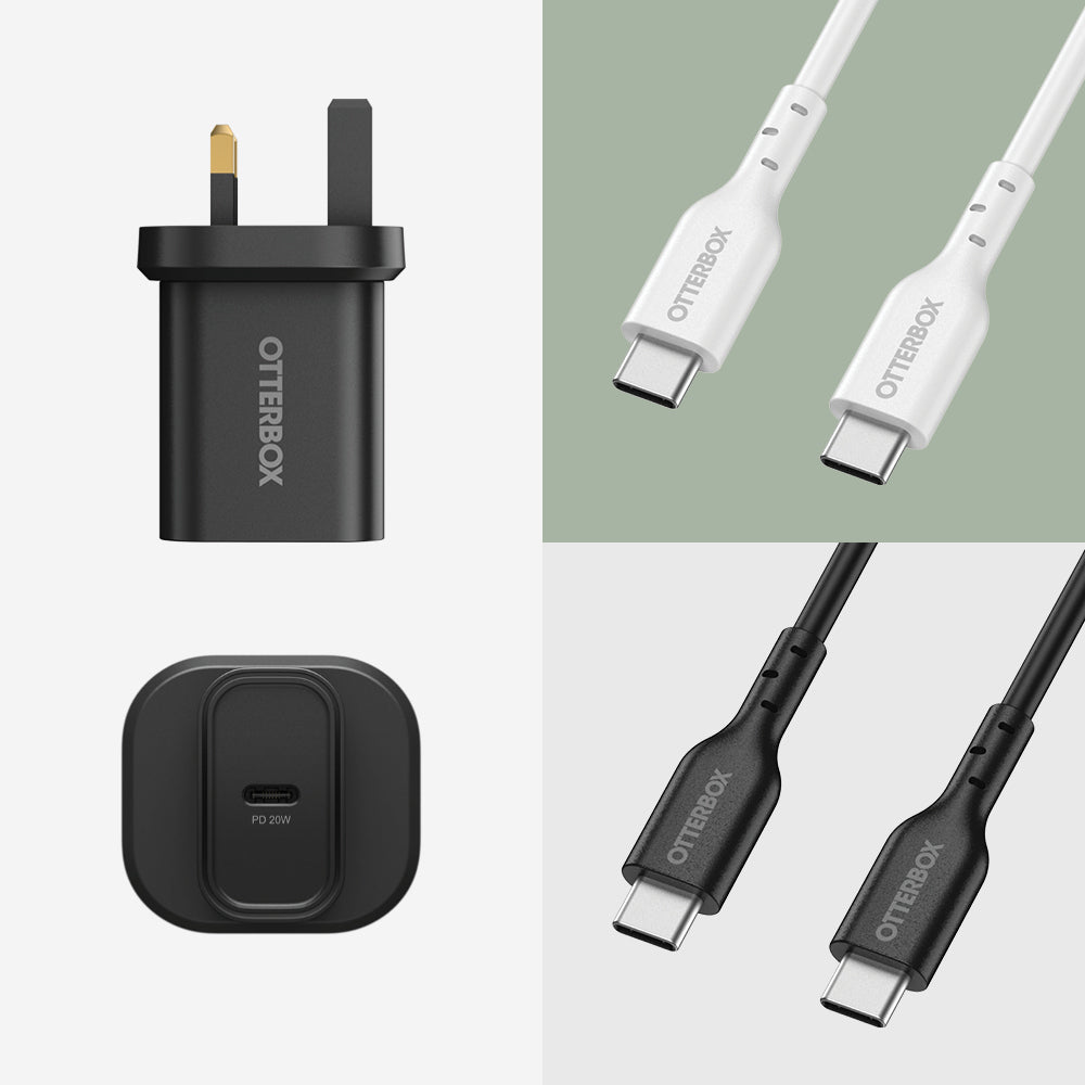 OtterBox Standard UK Wall Charger 20W - 1X USB-C 20W USB-PD Black