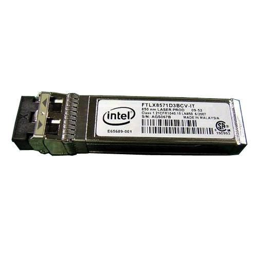Dell SFP+ SR Optical Transceiver Intel 10Gb-1Gb Customer Install 407-BBVJ, 10000 Mbit/s, SFP+, LC, 300 m, 10GBase-SR, Black, Stainless