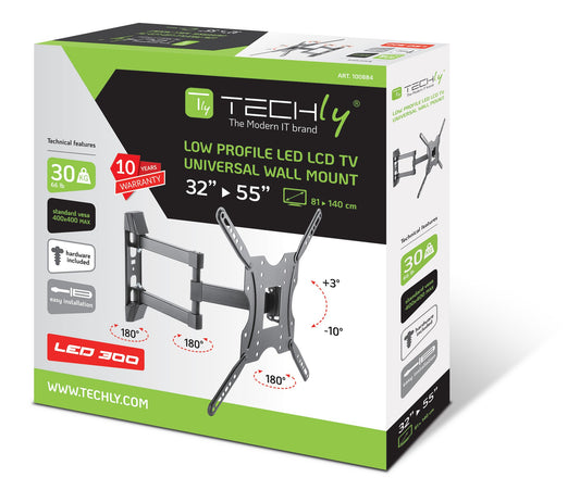 Techly ICA-PLB-136E TV mount/stand 139.7 cm (55") Black